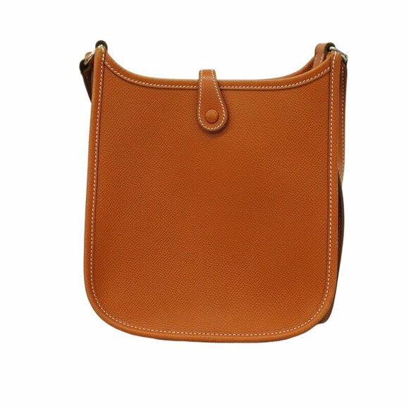 HERMES Shoulder Bag Evelyn TPM Epsom Cognac Engraved Brown - Picture 13 of 13